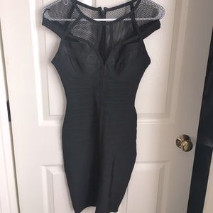 Black bodycon dress by Guess
